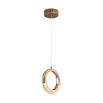 Ring Shaped LED Electroplated Metal Modern Pendant Light Hanging Lamp - Lamp Outdoor