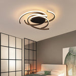 Abstract Curve Dimmable LED Nordic Ceiling Lights Flush Mount Lighting - Lamp Outdoor