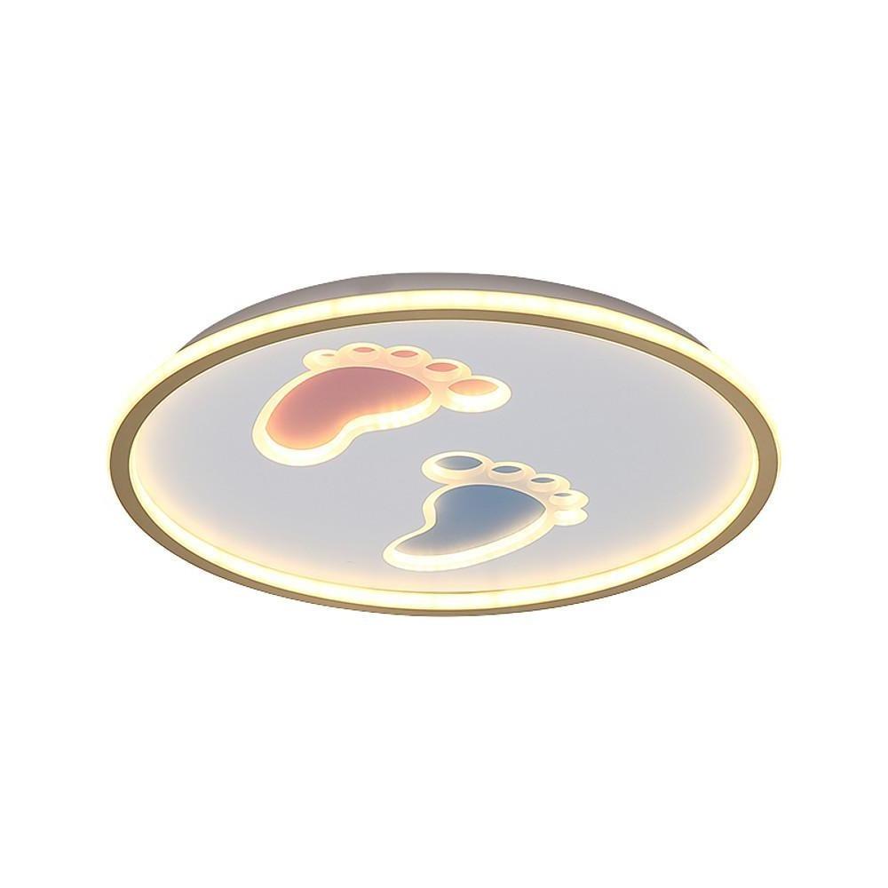 Feet Image Novelty Nordic Metal LED Flush Mount Ceiling Light for Bedroom - Lamp Outdoor