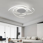 30 Inch Swirls Circle Abstract LED Flush Mount Ceiling Light - Lamp Outdoor