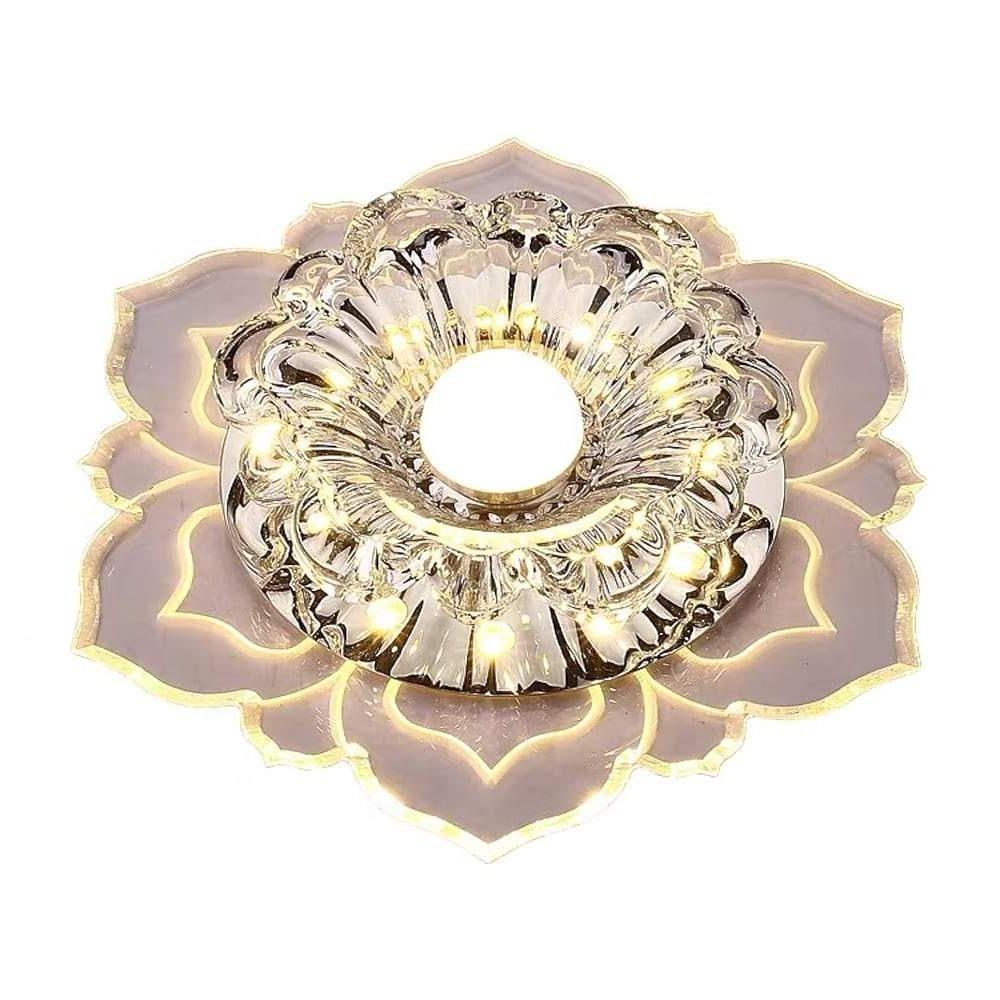 Floral Ornate LED Flush Mount Ceiling Light for Baby Kids - Lamp Outdoor