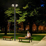 Outdoor Black LED Solar Lamp Post Street Light - Lamp Outdoor