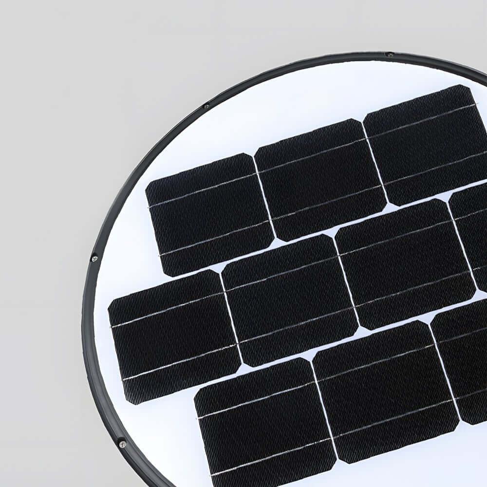 Outdoor Black LED Solar Lamp Post Street Light - Lamp Outdoor