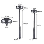Outdoor Black LED Solar Lamp Post Street Light - Lamp Outdoor