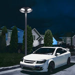 Outdoor Black LED Solar Lamp Post Street Light - Lamp Outdoor