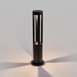 Modern Radiance Four - Emitting Black Outdoor LED Pathway Bollard Lights