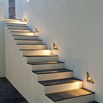 Triangle In - Wall Step Lights 110 - 220V LED Outdoor Wall Mounted Stairs Lights for Courtyard Garden