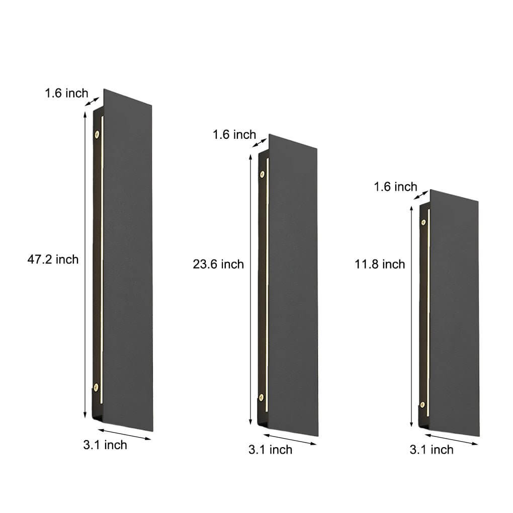 Outdoor Modern Waterproof LED Rectangular Wall Lights Wall - Lamp Outdoor