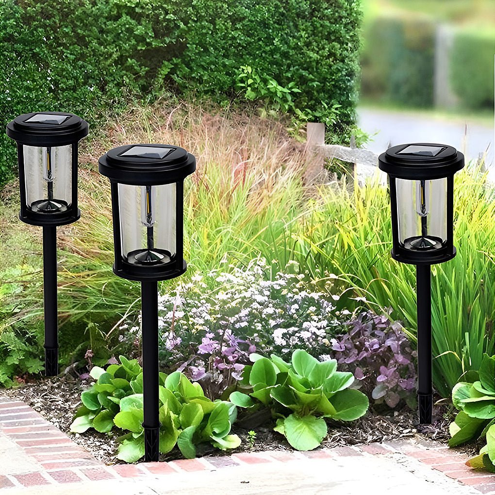 High Efficiency Solar LED Post Lights Modern Automatic Outdoor Pathway Lighting