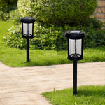 High Efficiency Solar LED Post Lights Modern Automatic Outdoor Pathway Lighting