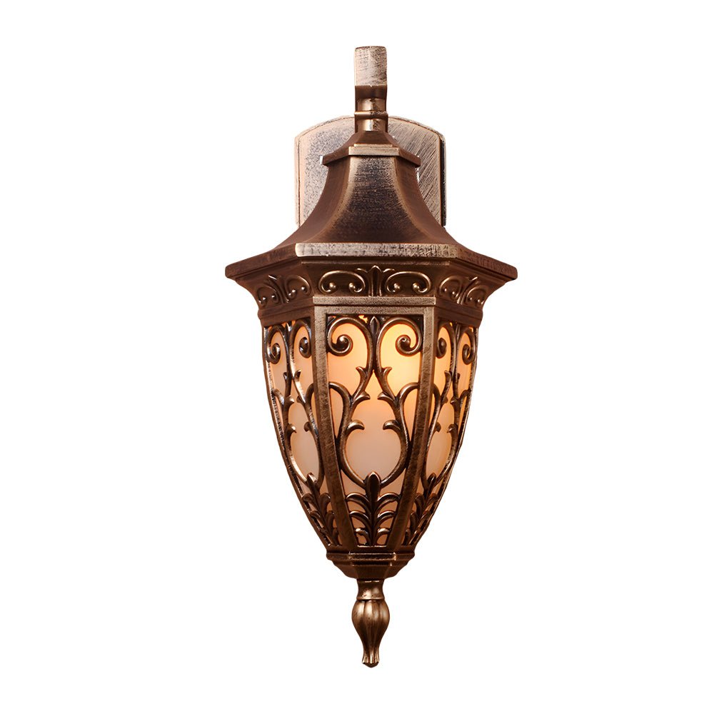 Outdoor Vintage Bronze Wall Light 1-light Wall-Mount Lantern - Lamp Outdoor