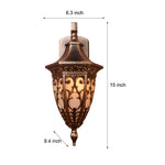 Outdoor Vintage Bronze Wall Light 1-light Wall-Mount Lantern - Lamp Outdoor