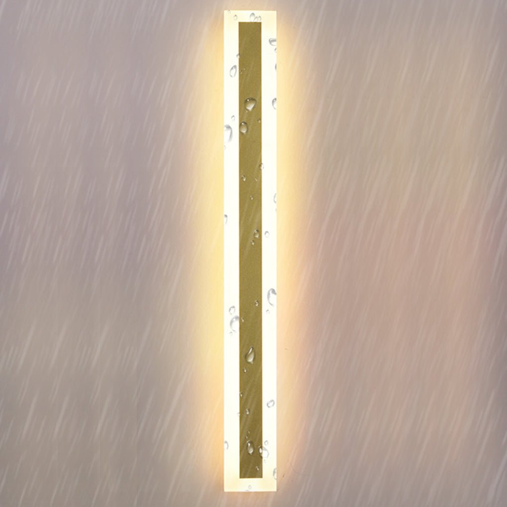 Outdoor Waterproof Rust - proof Minimalist Strip LED Wall Sconces Garden Light