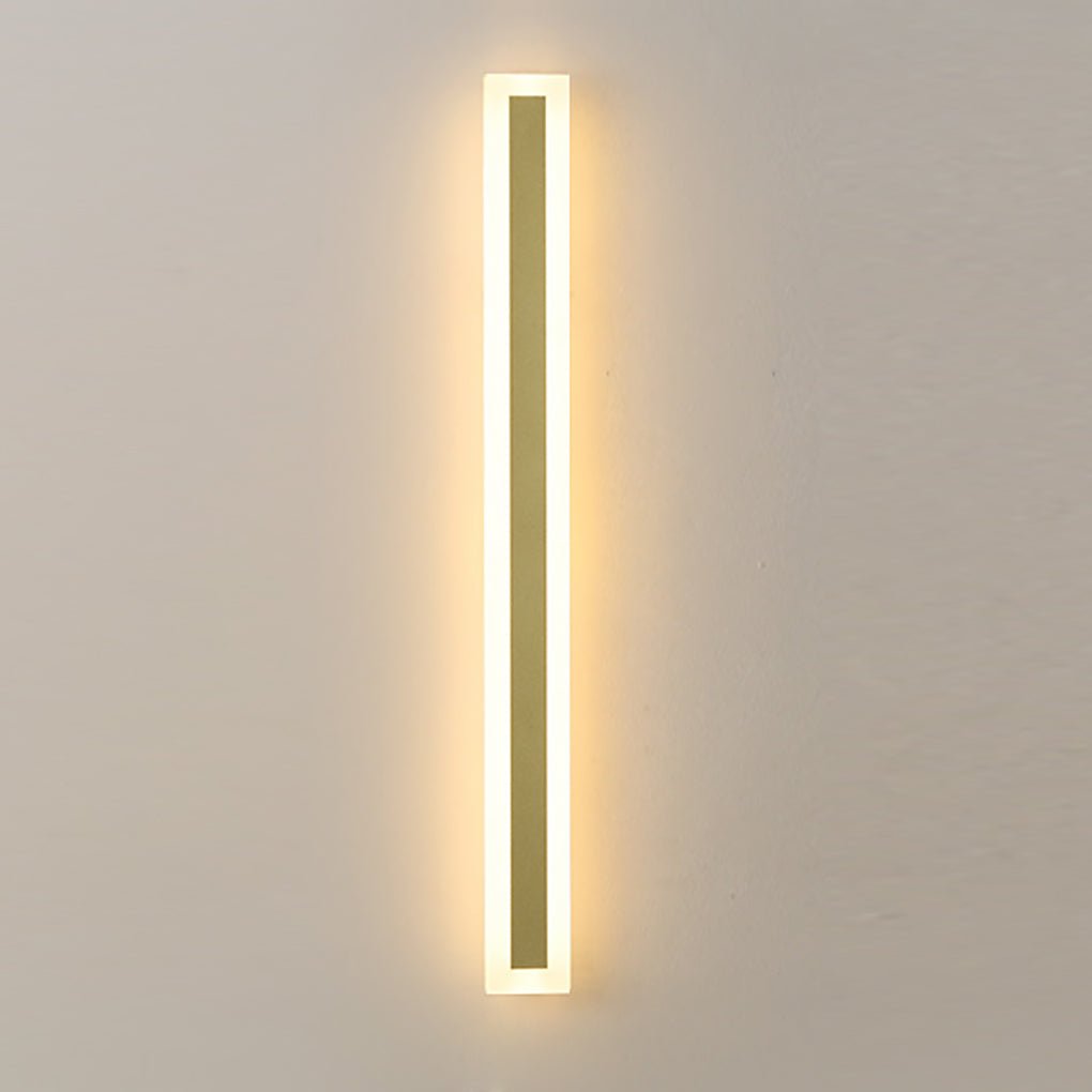 Outdoor Waterproof Rust - proof Minimalist Strip LED Wall Sconces Garden Light