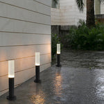Transparent Acrylic Shade Aluminum Waterproof Modern Pathway Bollard Lights