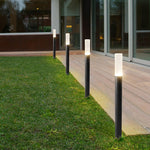 Transparent Acrylic Shade Aluminum Waterproof Modern Pathway Bollard Lights