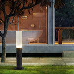 Transparent Acrylic Shade Aluminum Waterproof Modern Pathway Bollard Lights