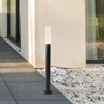 Transparent Acrylic Shade Aluminum Waterproof Modern Pathway Bollard Lights