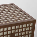 High - End Stainless Steel Outdoor LED Light with Unique Square Pattern for Elegant Bollard Lights
