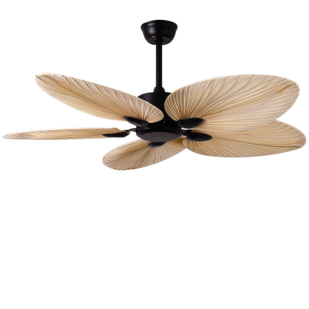 Palm Leaf Inverter Timed Silent 52'' Flush Mount Ceiling Fan Modern Fans - Lamp Outdoor