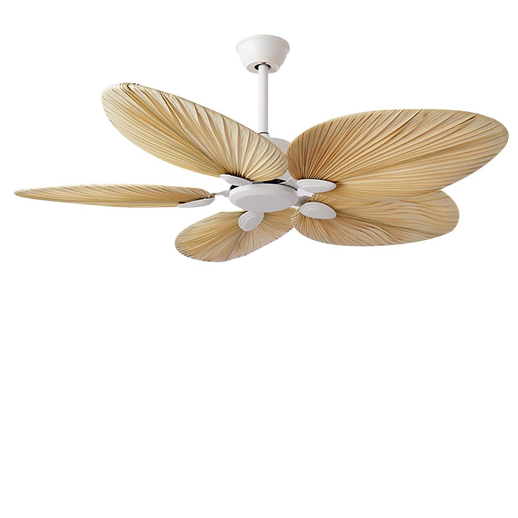 Palm Leaf Inverter Timed Silent 52'' Flush Mount Ceiling Fan Modern Fans - Lamp Outdoor