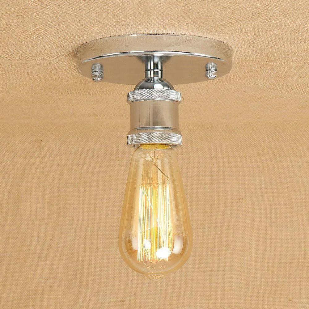 Frances Rustic Retro Metal Flush Mount Ceiling Light - Lamp Outdoor