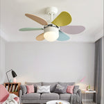 Personality Creative Mini Children's Room Double Control Ceiling Fan Lamp - Lamp Outdoor