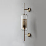 Personalized Creative Retro Industrial Style Corridor Bronze Glass Tank Wall Sconces - Lamp Outdoor