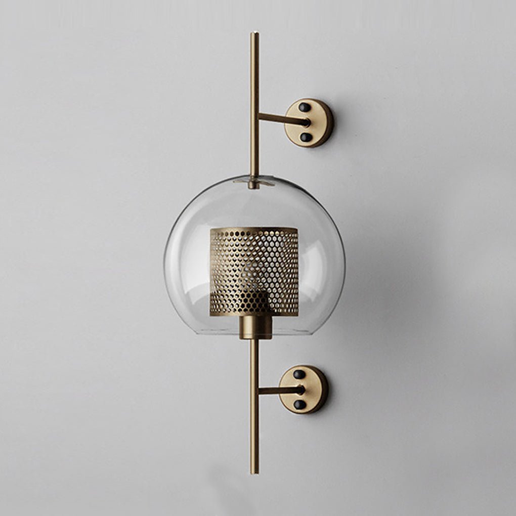 Personalized Creative Retro Industrial Style Corridor Bronze Glass Tank Wall Sconces - Lamp Outdoor