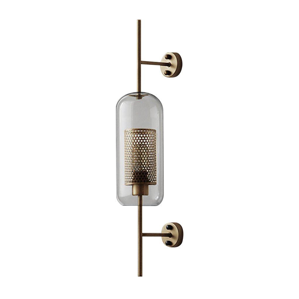 Personalized Creative Retro Industrial Style Corridor Bronze Glass Tank Wall Sconces - Lamp Outdoor