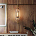 Personalized Creative Retro Industrial Style Corridor Bronze Glass Tank Wall Sconces - Lamp Outdoor