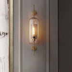 Personalized Creative Retro Industrial Style Corridor Bronze Glass Tank Wall Sconces - Lamp Outdoor