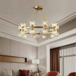 Circles Spotlights Industrial Brass Chandeliers LED Ceiling Light - Lamp Outdoor