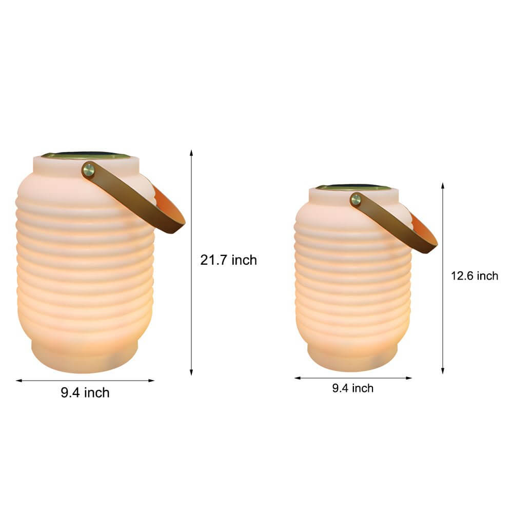 Portable LED RGB Outdoor Sound Lantern, USB/Solar - Lamp Outdoor