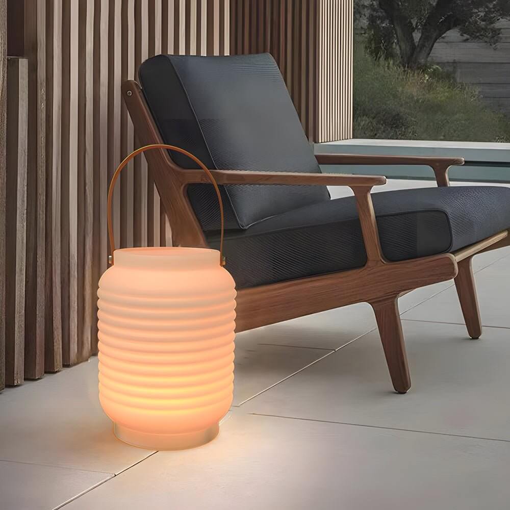 Portable LED RGB Outdoor Sound Lantern, USB/Solar - Lamp Outdoor