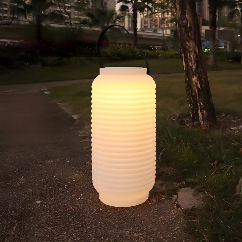 Portable LED RGB Outdoor Sound Lantern, USB/Solar - Lamp Outdoor