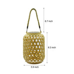 Portable Solar Lanterns Plastic Rattan Solar Hanging Lanterns Outdoor Light LED Solar Garden Lanterns - Lamp Outdoor