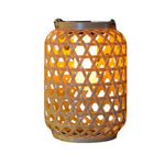 Portable Solar Lanterns Plastic Rattan Solar Hanging Lanterns Outdoor Light LED Solar Garden Lanterns - Lamp Outdoor