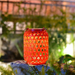 Portable Solar Lanterns Plastic Rattan Solar Hanging Lanterns Outdoor Light LED Solar Garden Lanterns - Lamp Outdoor