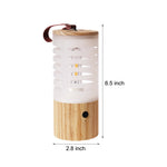 Portable Wood USB Rechargeable LED Camping Lantern - Lamp Outdoor