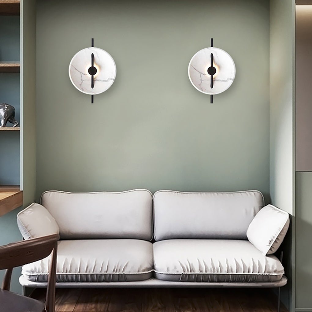 Postmodern Marble Wall Sconce Creative LED Bedside and Living Room Wall Lighting - Lamp Outdoor