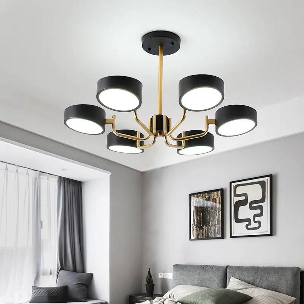 6 Light Modernist LED Flush Mount Ceiling Light for Bedroom - Lamp Outdoor
