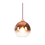 Gradient Color Glass Metal Globe Kitchen Island Pendant Lighting Ceiling Light - Lamp Outdoor