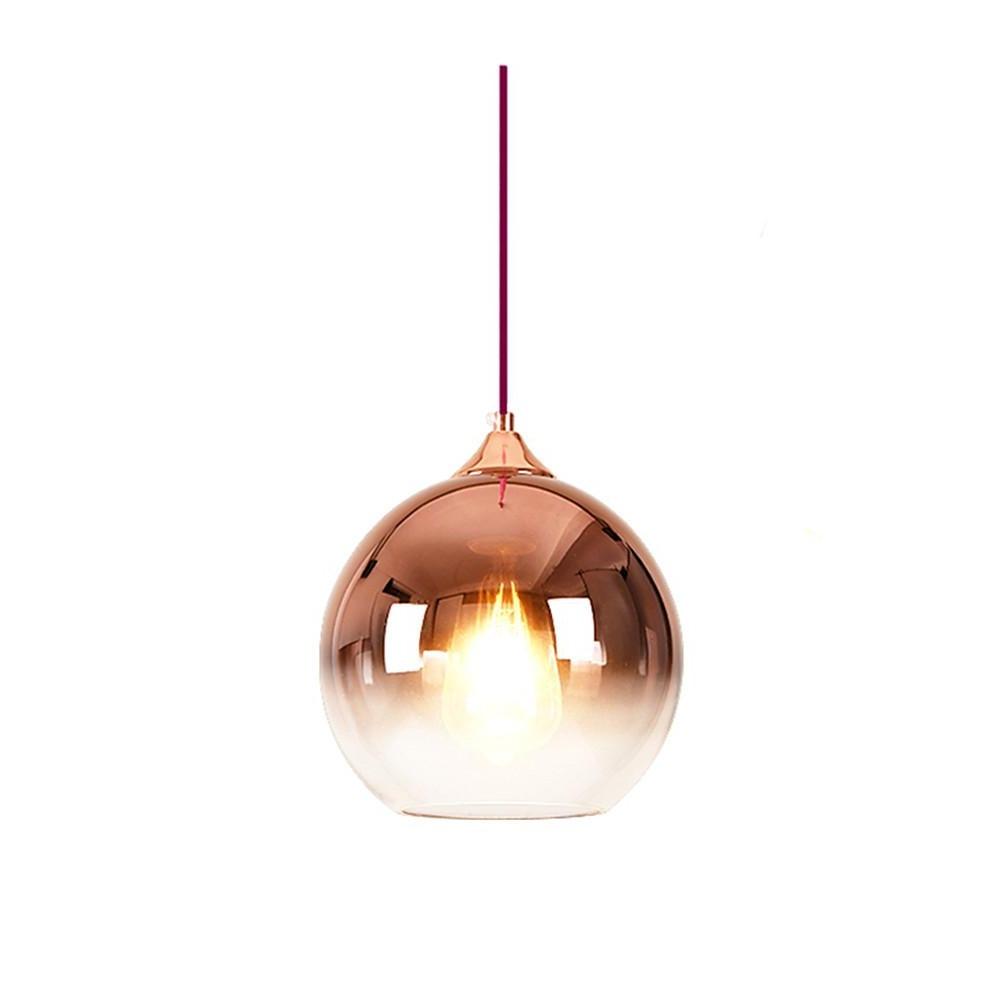 Gradient Color Glass Metal Globe Kitchen Island Pendant Lighting Ceiling Light - Lamp Outdoor