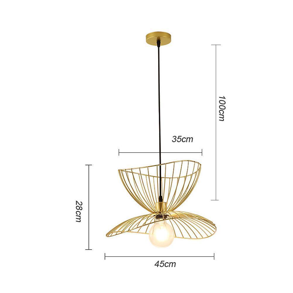Artistic Double Wire Basket LED Vintage Pendant Lighting Hanging Lamp - Lamp Outdoor