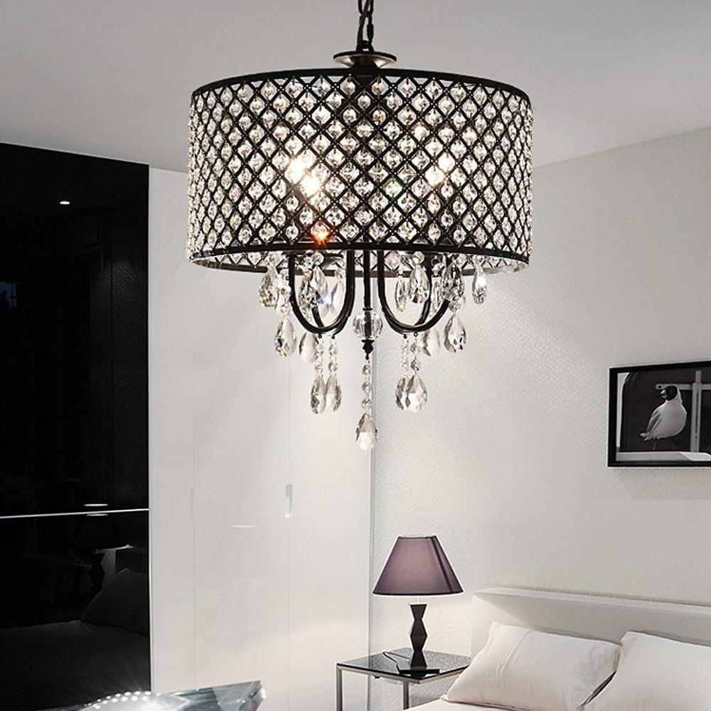 Electroplated Metal Crystal LED Country Chandeliers Kitchen Pendant Light - Lamp Outdoor