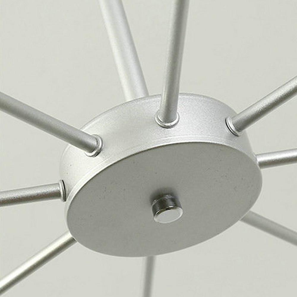 Classic Sputnik Chandelier Metal See Glass Chandeliers with 8 LED Lights - Lamp Outdoor