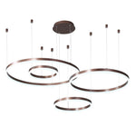 Circle Aluminum Large Chandeliers for High Ceilings Living Room Ceiling Lights - Lamp Outdoor