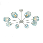 Classic Sputnik Chandelier Metal See Glass Chandeliers with 8 LED Lights - Lamp Outdoor