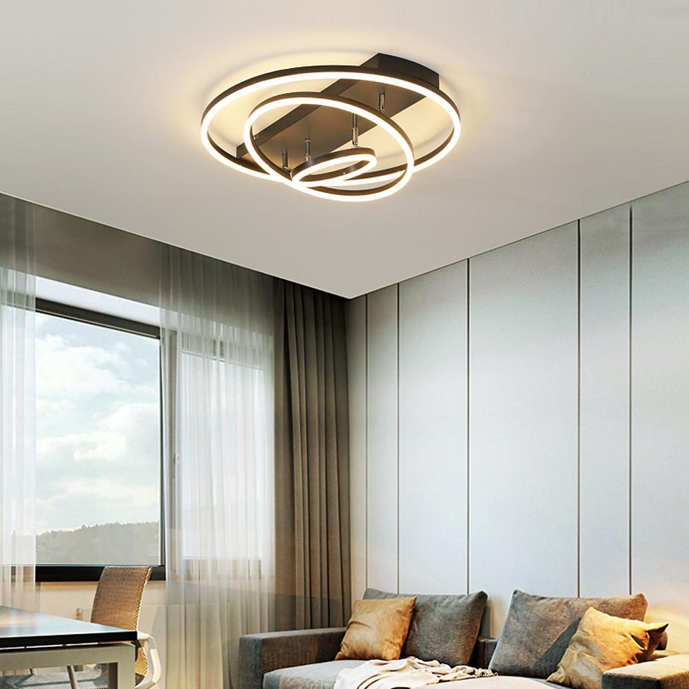 3 Circle Arbitrary Acrylic LED Flush Mount Ceiling Light for Living Room - Lamp Outdoor
